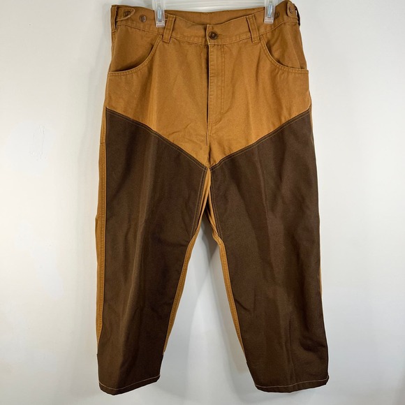 Field and Stream Hunting or Outdoors Heavy Pants with Chaps built in Size 38X30 - Picture 4 of 10